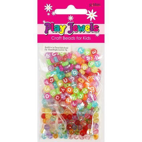 Bead Kit-1M Thr Alpha Round-Rnd Asst 30G