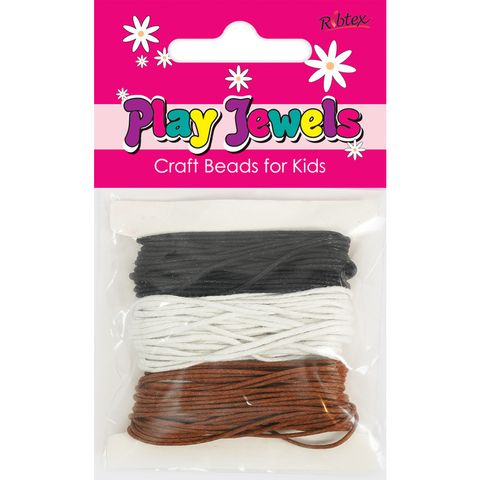 Jf Waxed Thread Black-Brown-Beige 15M