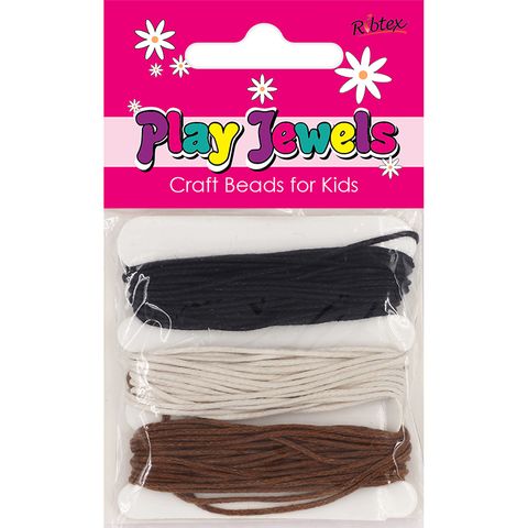 Jf Waxed Thread Black-Brown-Beige 15M