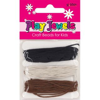 Jf Waxed Thread Black-Brown-Beige 15M