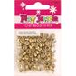 Bead 6Mm Alphabet Flat Rnd Gld-Blk 100Pc