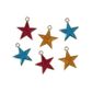 Jf Charm 25Mm Glitter Star Asst 6Pcs