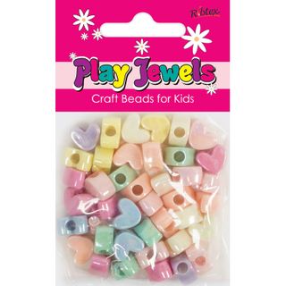 Bead 12Mm Ab Heart Asst 20G