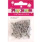 Bead 5Mm Alphabet Cube Slv-Blk 90Pcs