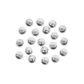Bead 10Mm Round Shiny Silver 20G