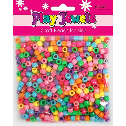 Bead Vp 7Mm Plastic Pony Asst 125G