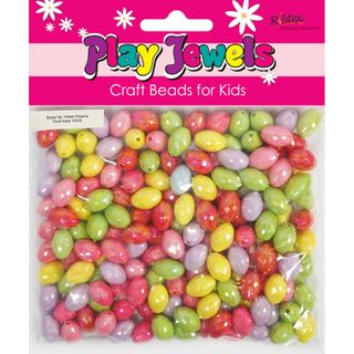 Bead Vp 13Mm Plastic Oval Asst 125G