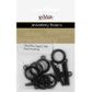 Clasp Toggle Plain 13mm Black 6 Sets