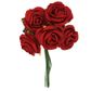 Flower Foam Rose 5H Red 1Bch
