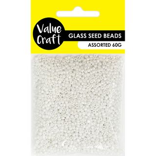 BEAD GLASS SEED 1.8MM IVORY PEARL 60G