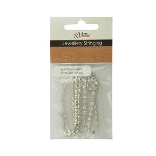 JF CHAIN DIAMANTE SML SLV-CRYSTAL 0.5M