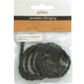 Plaited Leather Look 4mm Black 1m