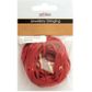 Faux Suede Thonging 2mm Red 4m