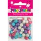 Bead 10Mm Rnd W Rhinestone Asst 25G