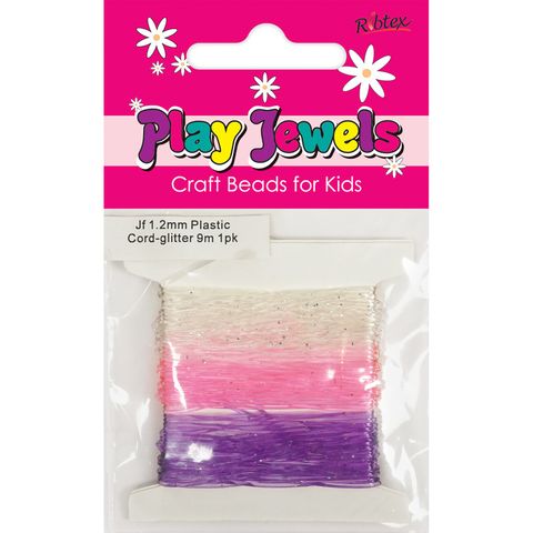 Jf 1.2Mm Plastic Cord-Glitter 9M 1Pk