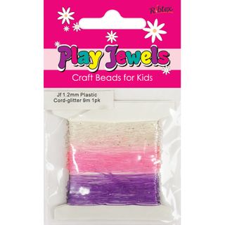 Jf 1.2Mm Plastic Cord-Glitter 9M 1Pk