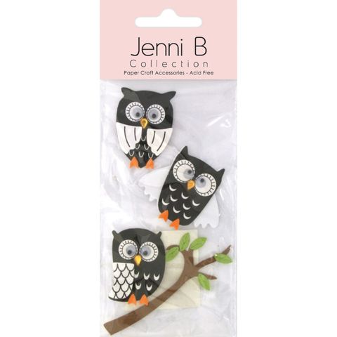 Jenni B Owls 4Pcs