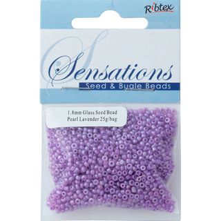 Bead Glass Seed 1.8mm Pearl Lav 25G