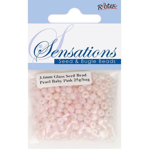 Bead Glass Seed 3.6mm Baby Pink 25G