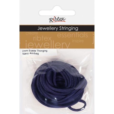 Jf Suede Thonging 2Mm Navy 4M