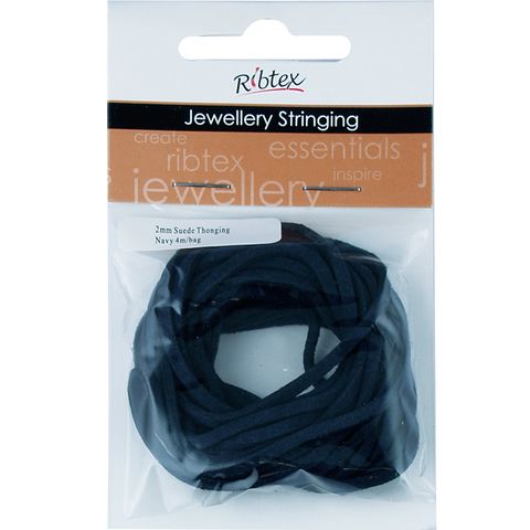 Jf Suede Thonging 2Mm Navy 4M