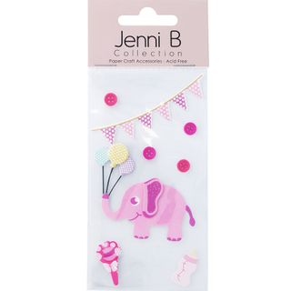 Jenni B Baby Elephant Pink 8Pcs