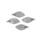 Jf Laser Cut Small Leaf Br Silver 4Pc