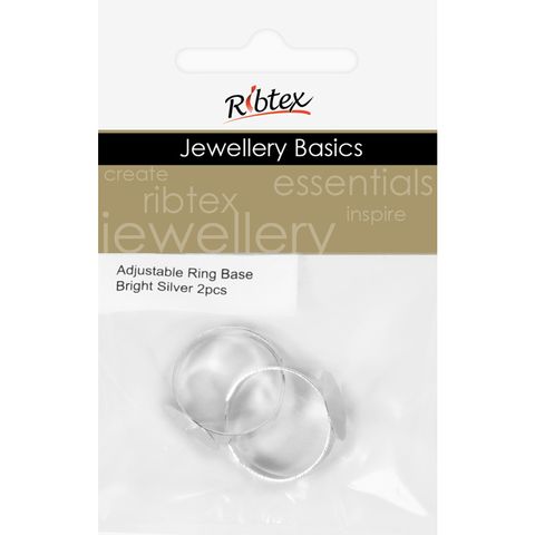 Jf Adjustable Ring Base Flat Slv 2Pc