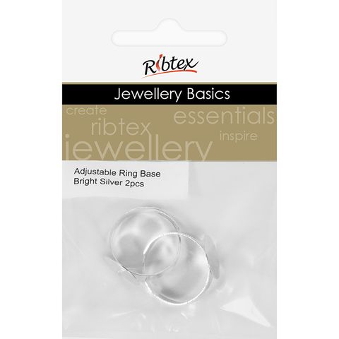 Jf Adjustable Ring Base Flat Slv 2Pc