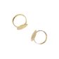 Jf Adjustable Ring Base Flat Gld 2Pc