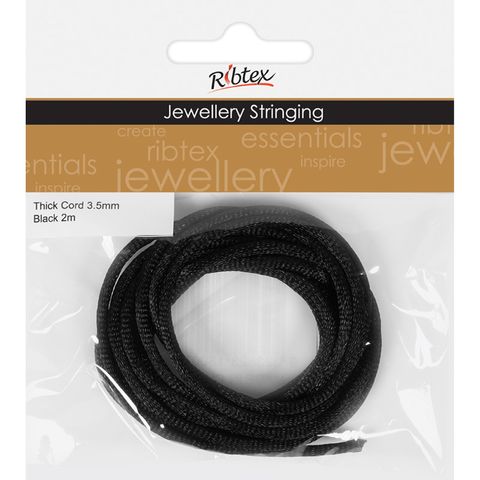 Jf Thick Cord 3.5Mm Black 2M
