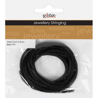 Jf Thick Cord 3.5Mm Black 2M