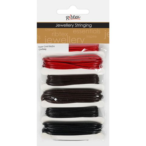Jf Rope 2 Sizes Red-Br 6 X 2M Pack