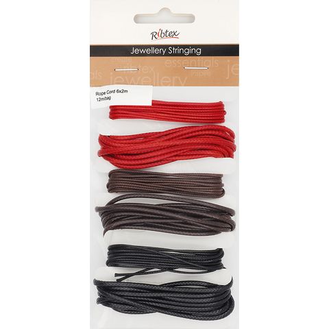 Jf Rope 2 Sizes Red-Br 6 X 2M Pack