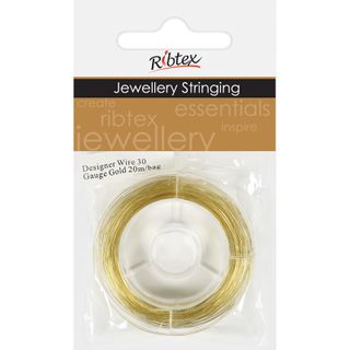 Jf Designer Wire 30 Gauge Gold 20M