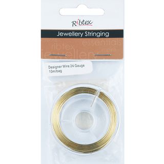 Jf Designer Wire 24 Gauge Gold 10M