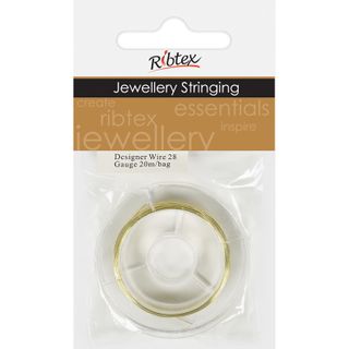 Jf Designer Wire 28 Gauge Gold 20M