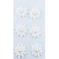Jenni B  Paper Flower Pearl White 6Pcs