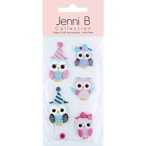 Jenni B Baby Owls 6Pcs