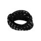 Jf Thonging W Rnd Stud 5Mm Slv Black 2M