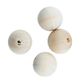 BEAD WOOD ROUND 18MM NATURAL 9PCS