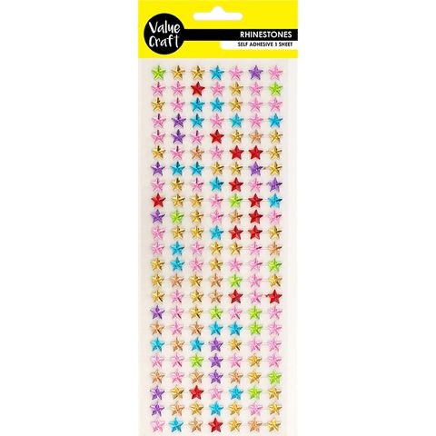 Craft Rhinestones 10Mm Star Multi