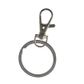 Jf Key Ring Chain With Clasp Silver 2Pc