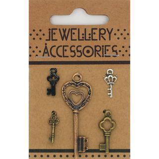 Charm - Keys Assorted 5Pcs