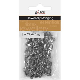 Chain Flat Snake Silver 1m