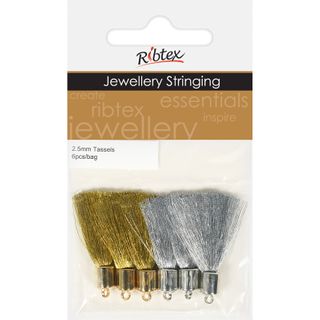 Jf Tassel 2.5Mm Gold-Silver 6Pc