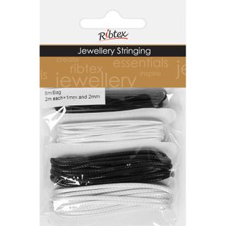 Jf Cord Waxed Black-White 8M