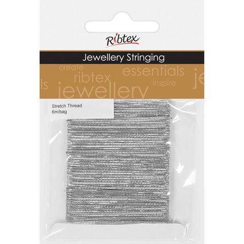 Jf Elastic Stretch Thread Silver 6M