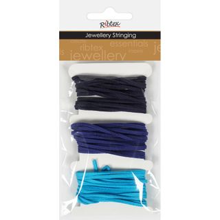 Faux Suede Thonging 2.5mm Blue 6m