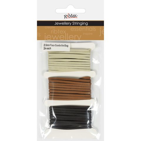 Thonging Simulated Leather 3mm Beige 6m